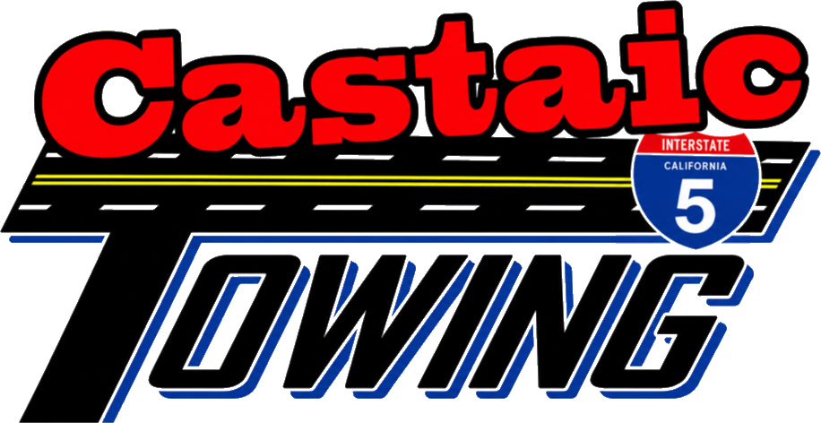 Castaic Towing logo with Interstate 5 shield